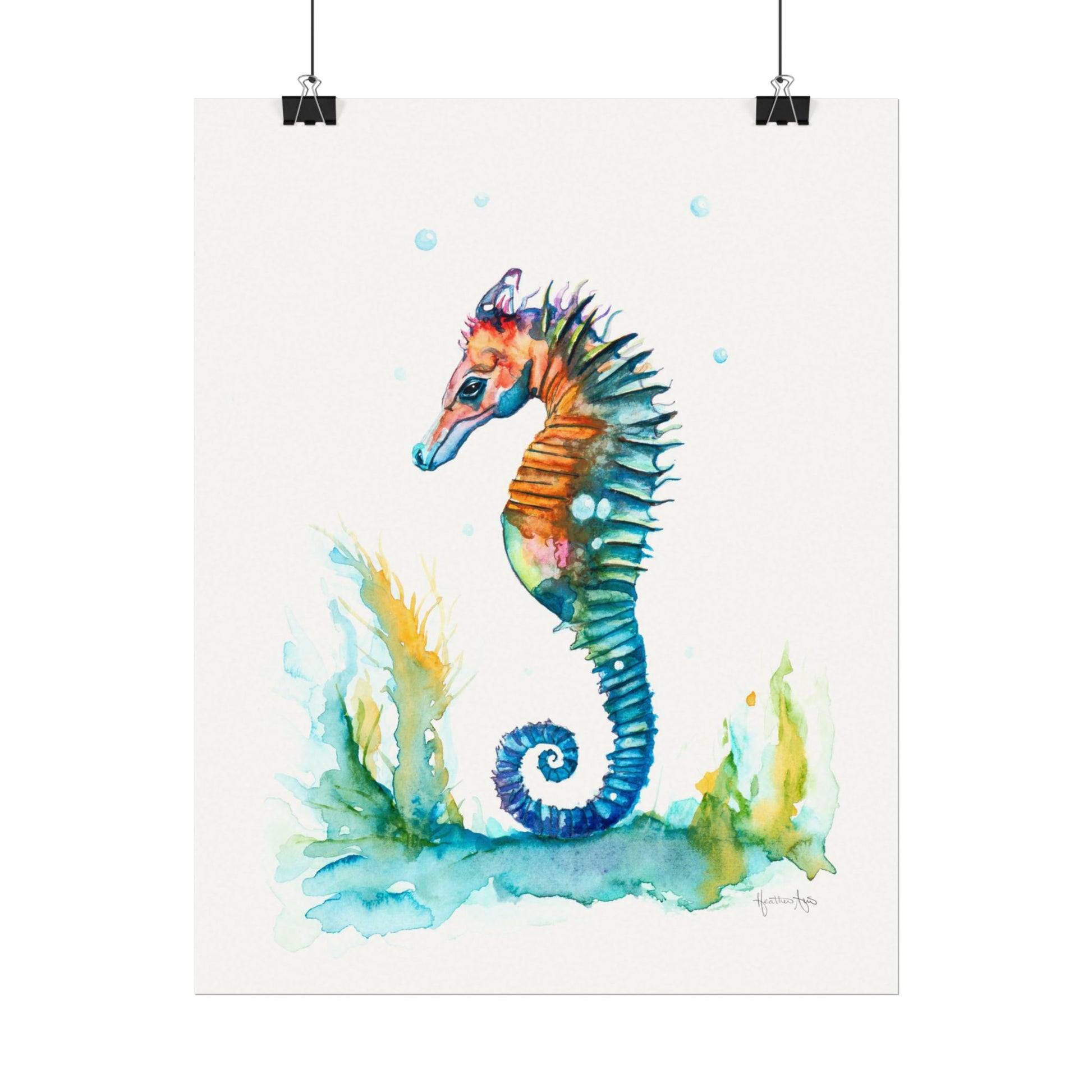 Seahorse  — Watercolor Paper