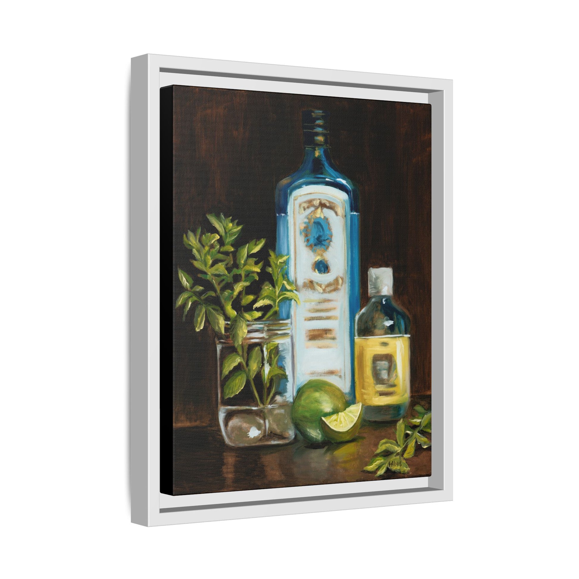 Gin & Tonic — Framed Canvas