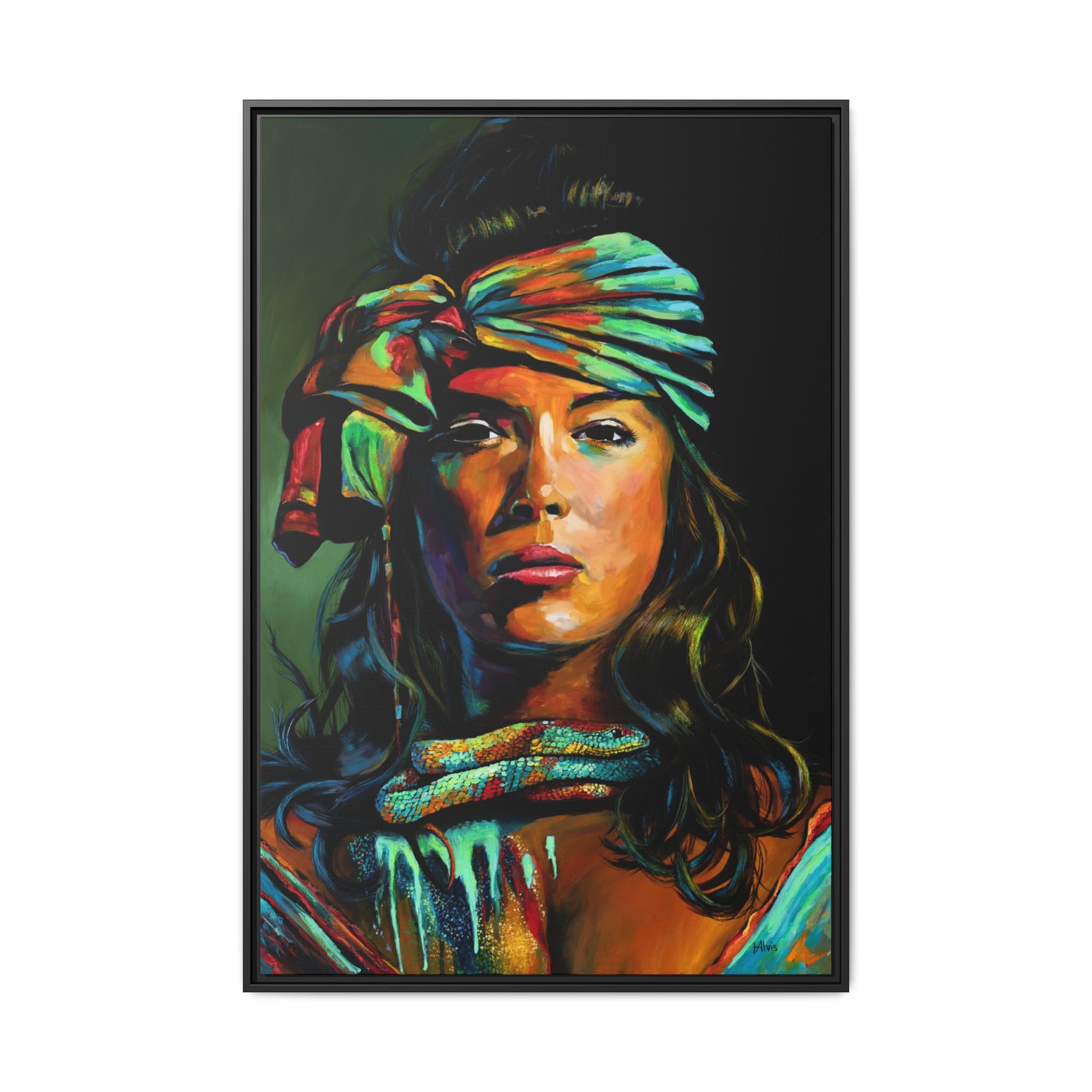 The Renewal "Fire Snake" — Framed Canvas