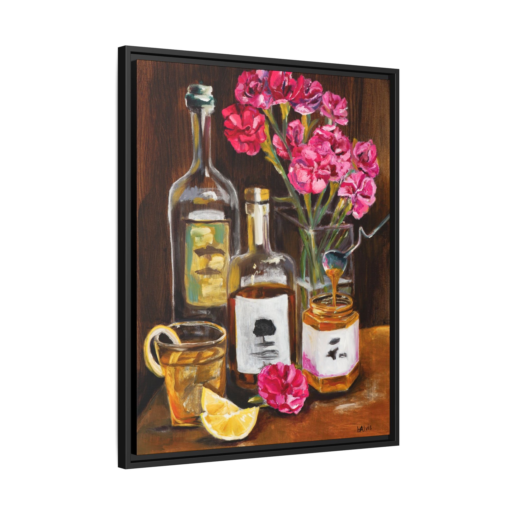 Whiskey Sour — Framed Canvas