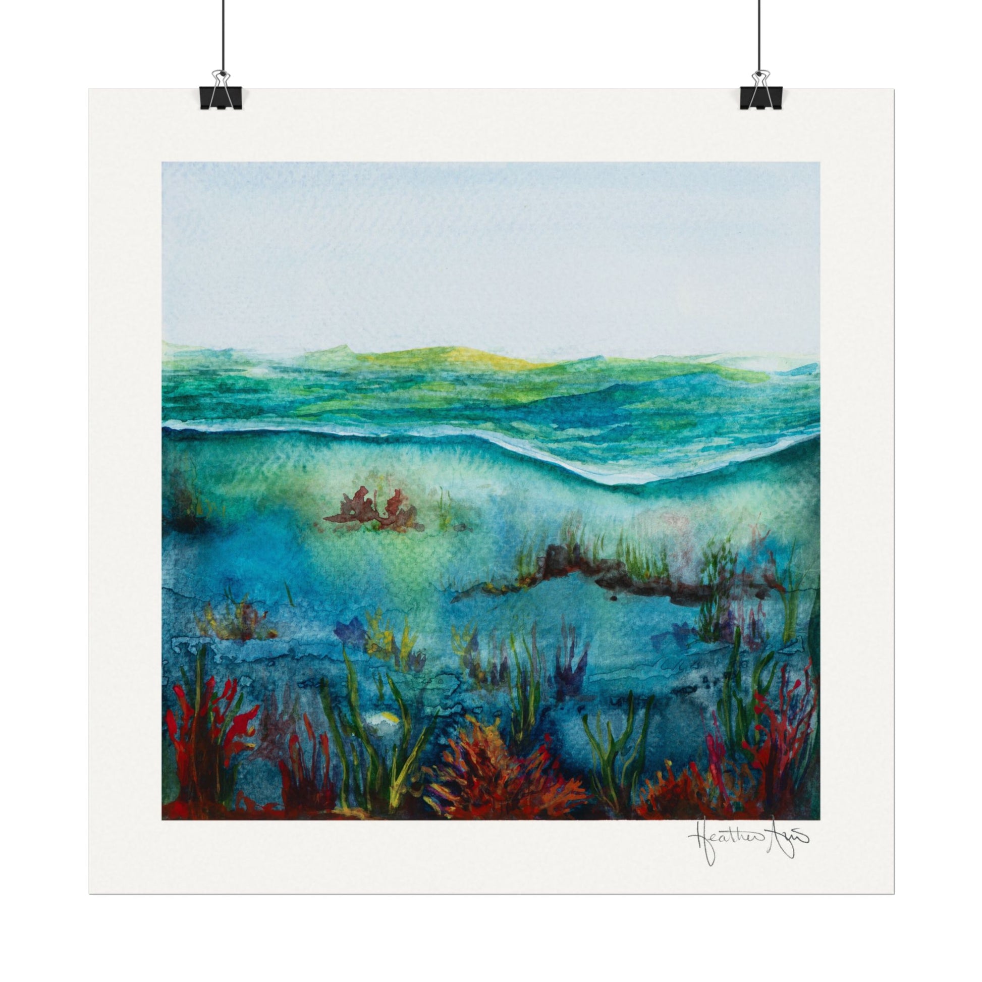 Underwater Oasis — Watercolor Paper