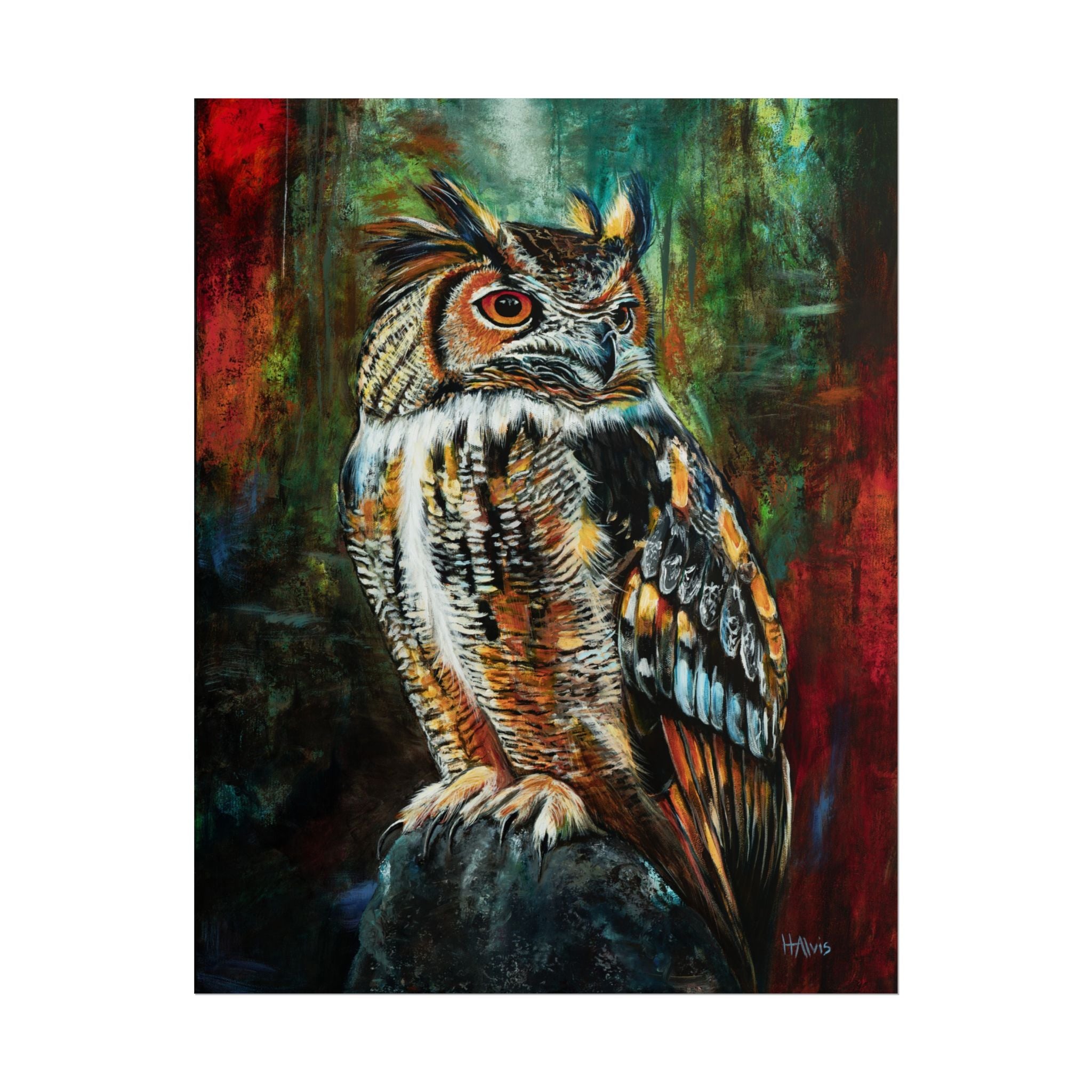 Great Horned Owl - Rolled Poster