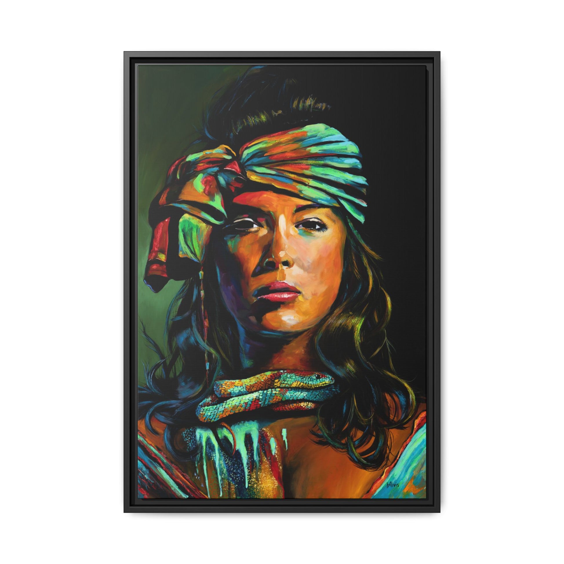 The Renewal "Fire Snake" — Framed Canvas