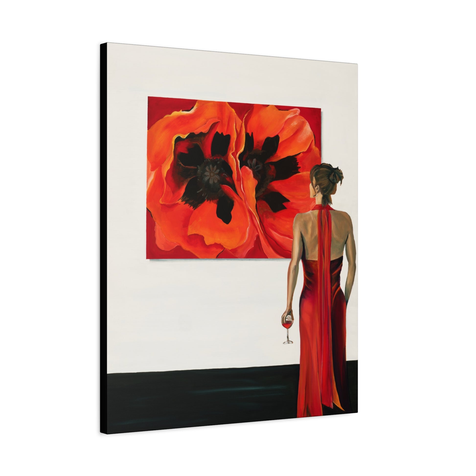 Lady in Red — Stretched Canvas
