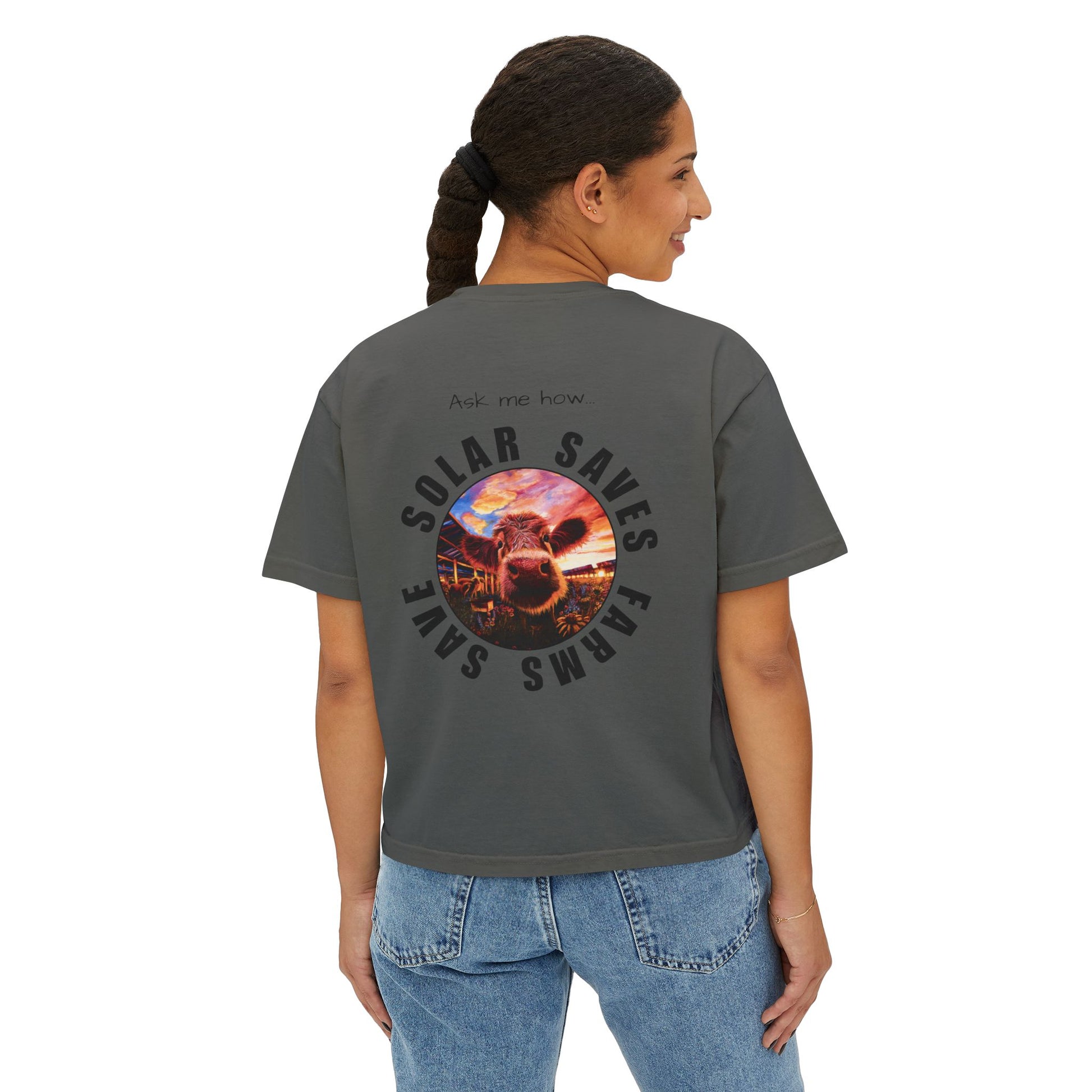 Solar Saves Farm — Women's Boxy Tee