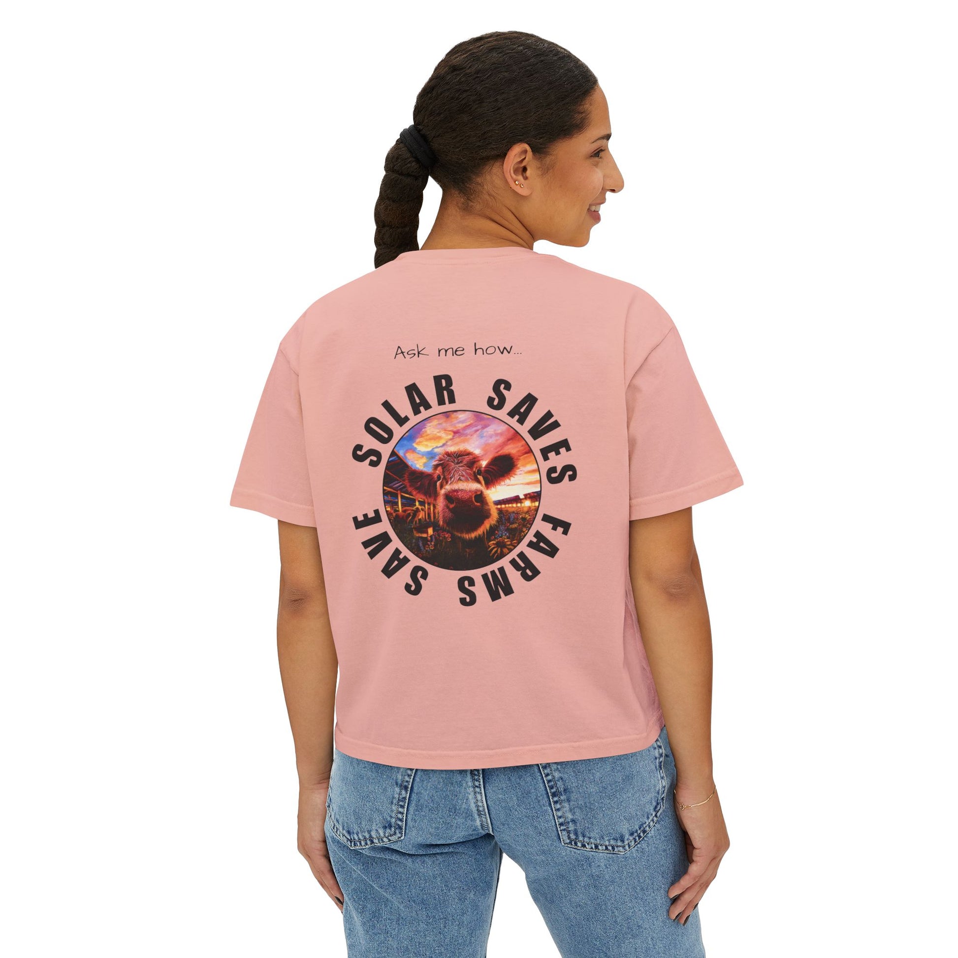 Solar Saves Farm — Women's Boxy Tee