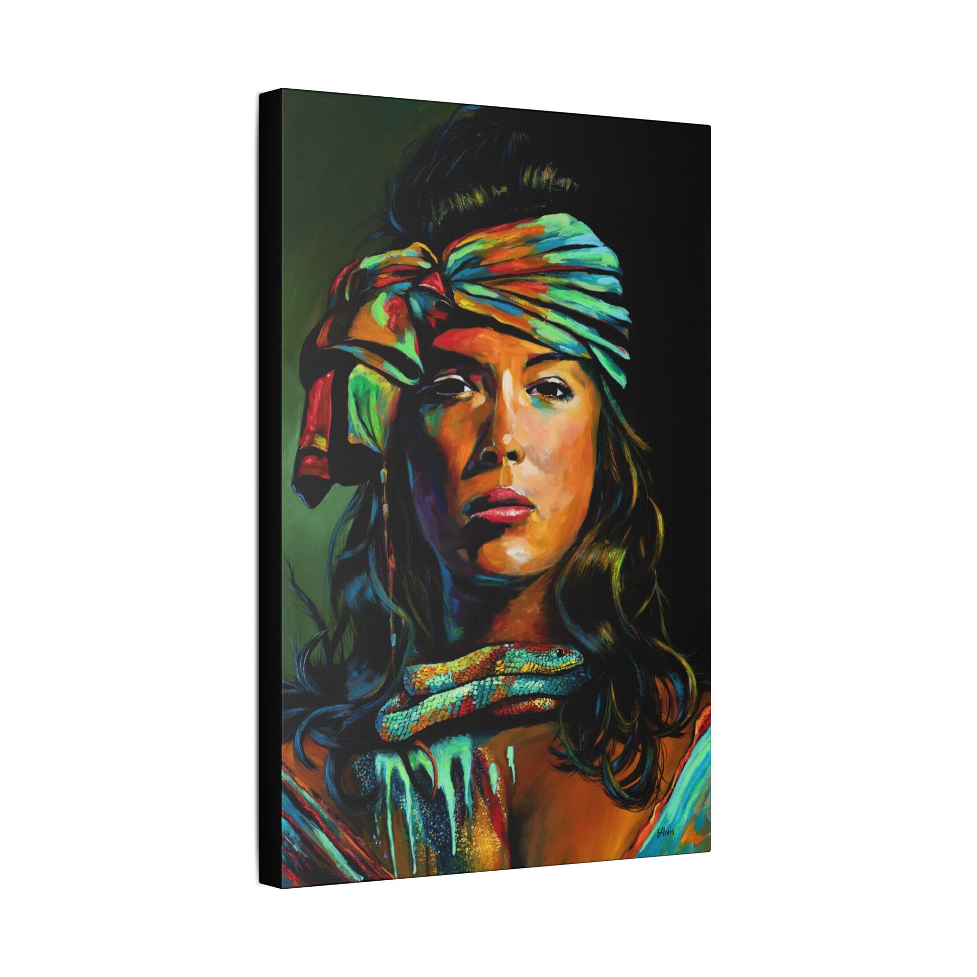 The Renewal "Fire Snake" — Stretched Canvas