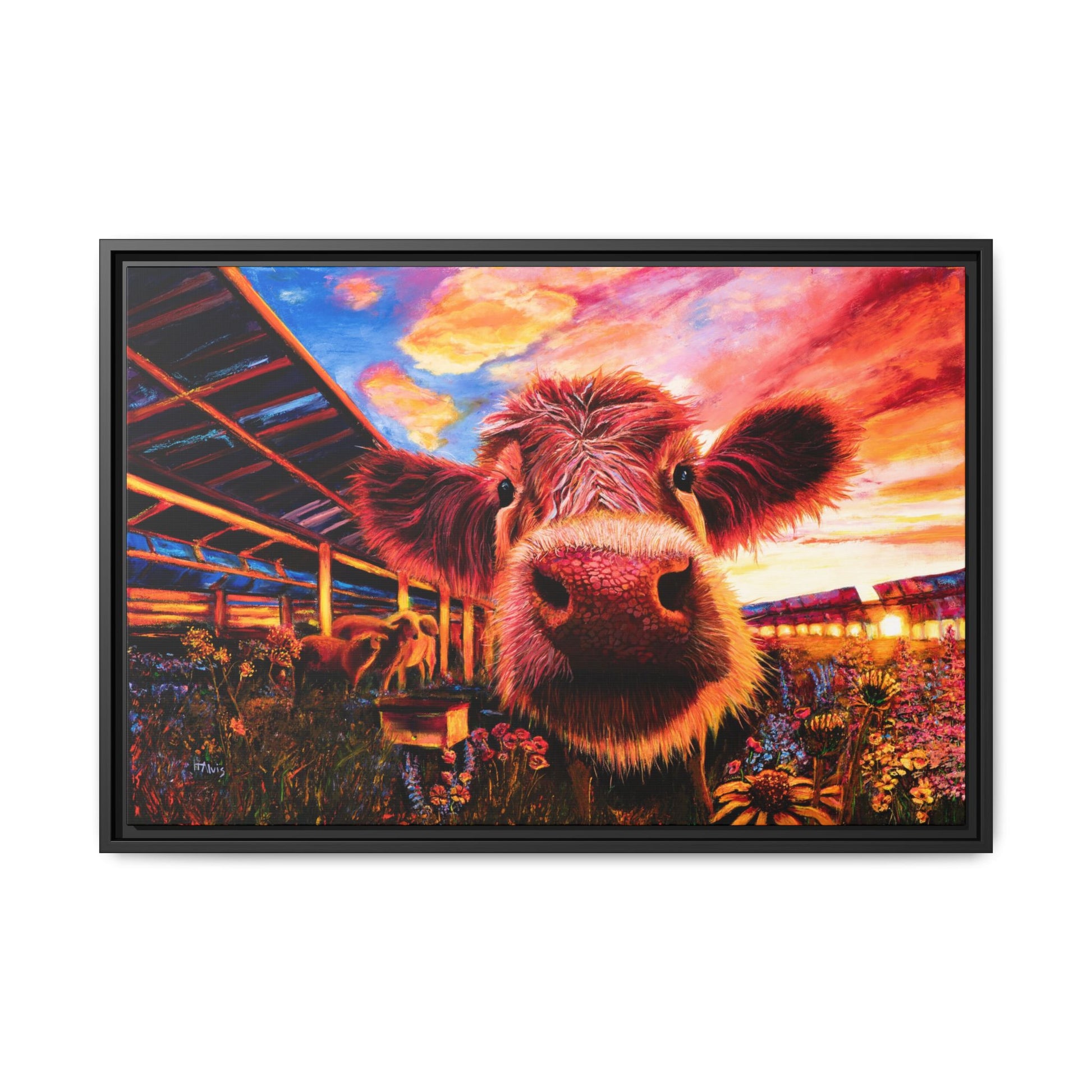 "Winnie" Agrivoltaic Ambassador — Framed Canvas