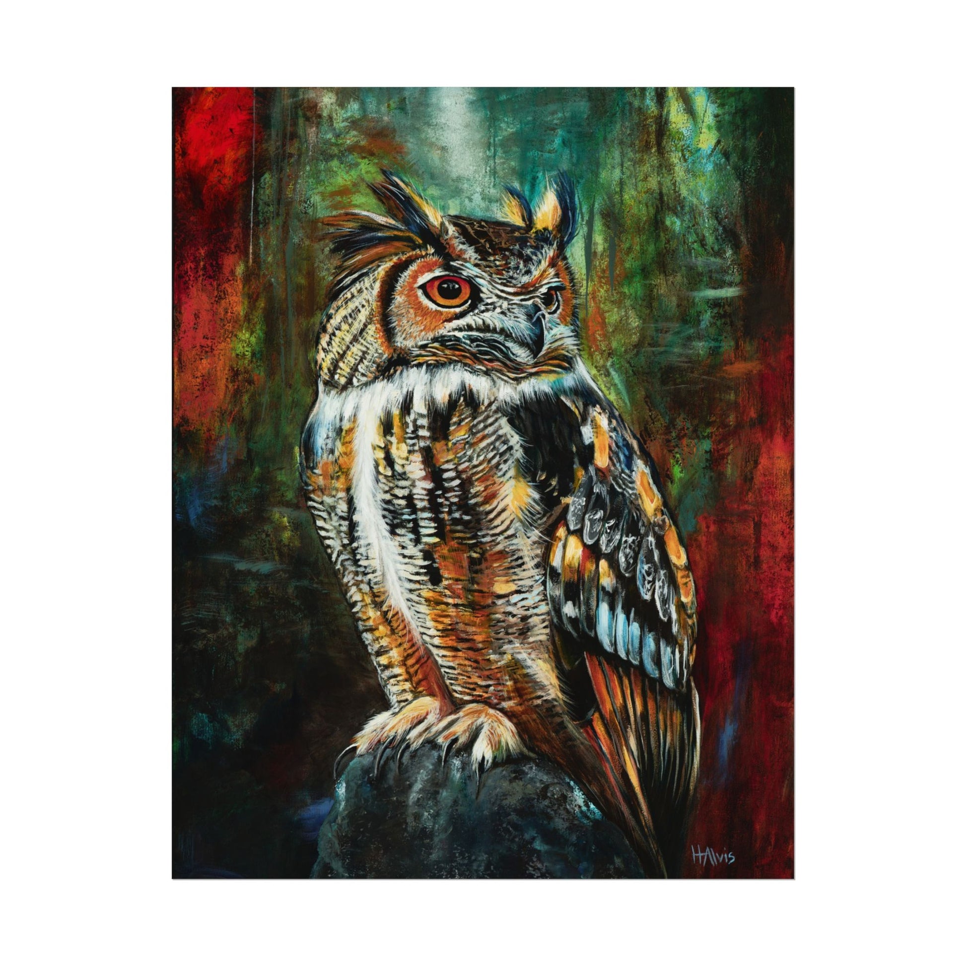 Great Horned Owl - Original