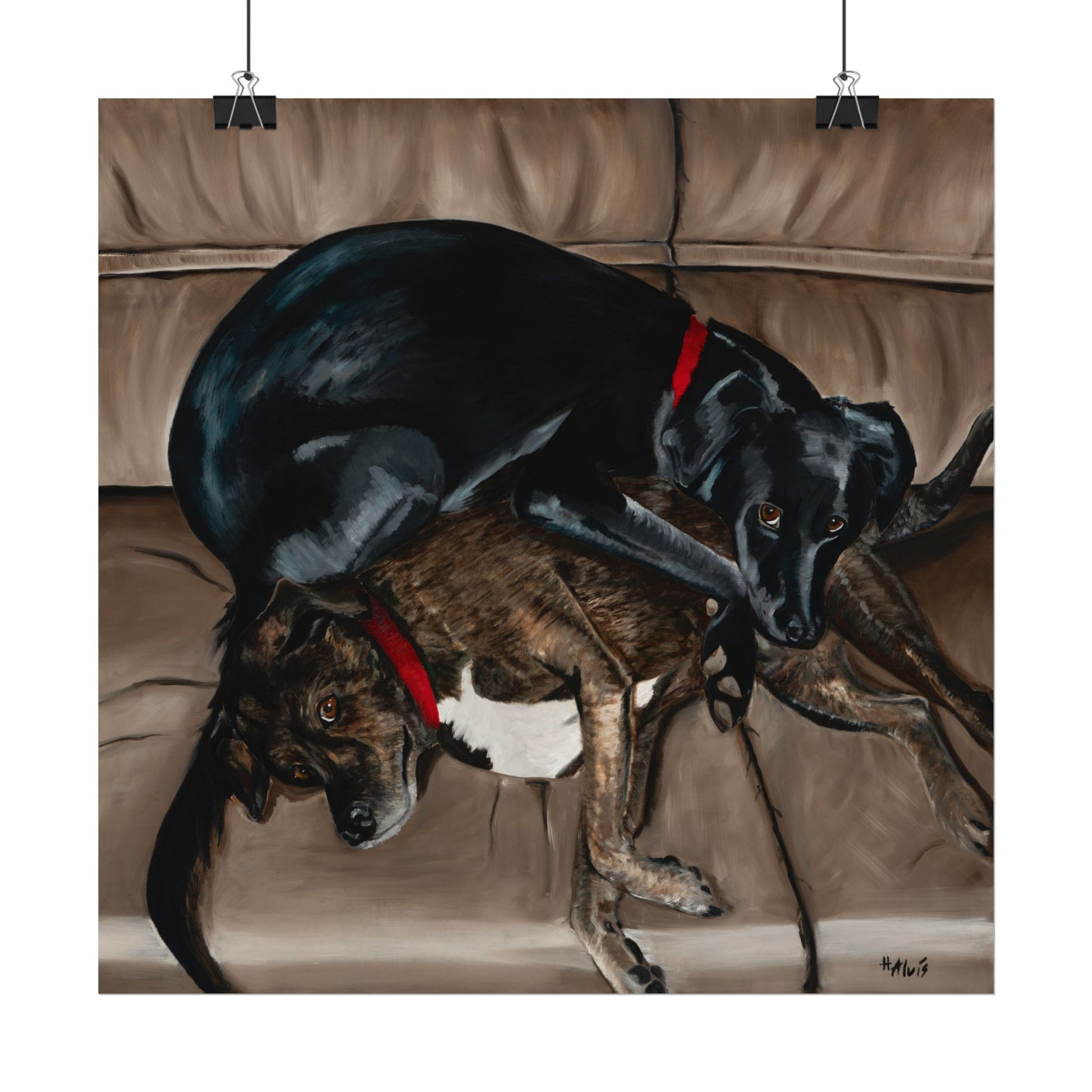 Sleeping Dogs — Watercolor Paper