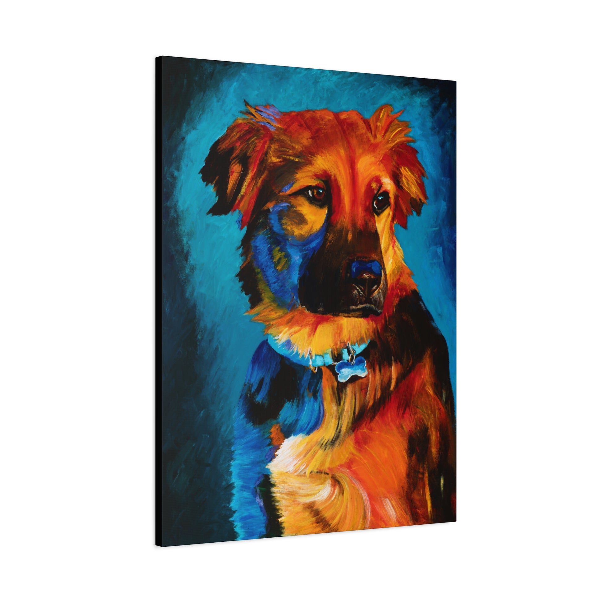 Golden Hour Shepherd — Stretched Canvas