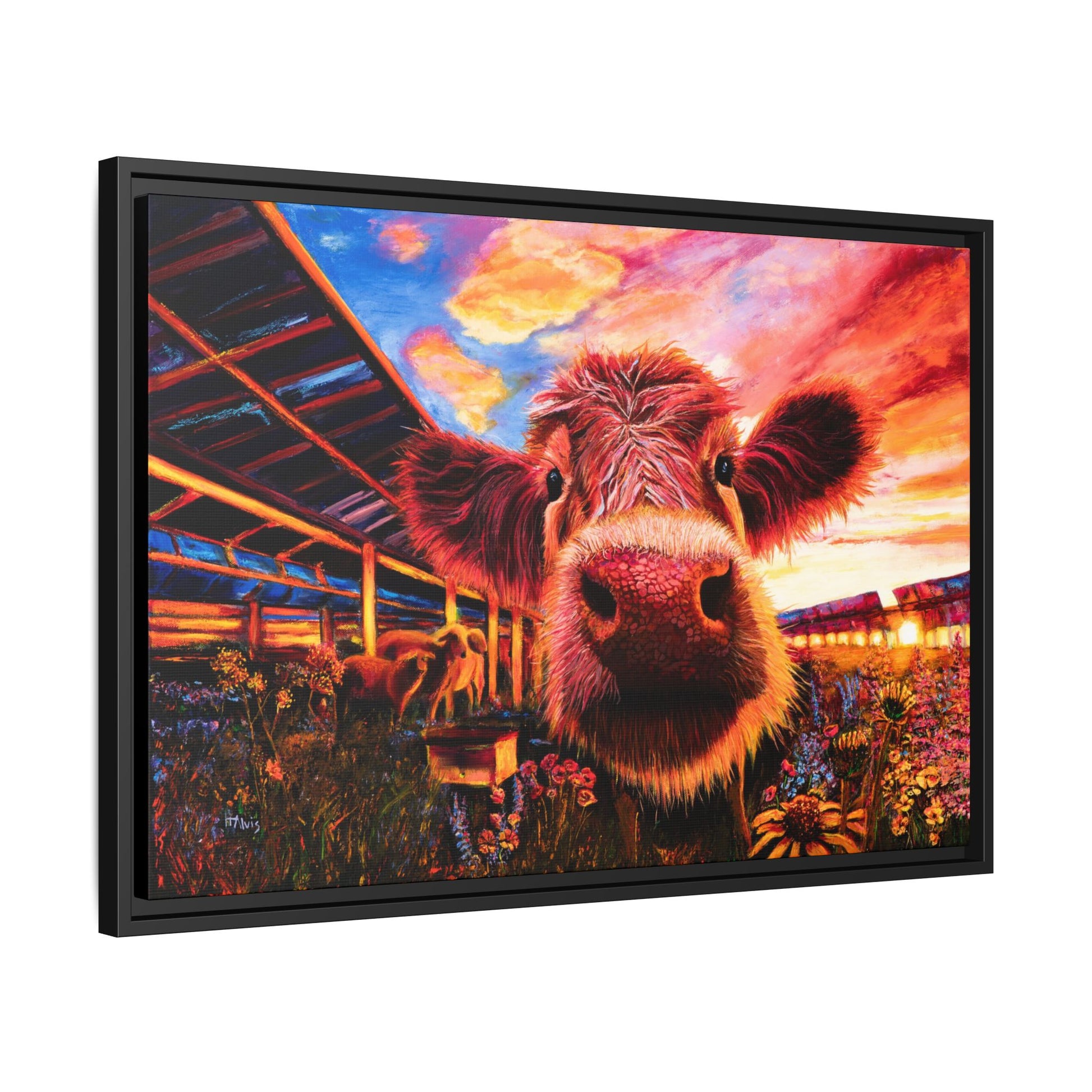 "Winnie" Agrivoltaic Ambassador — Framed Canvas