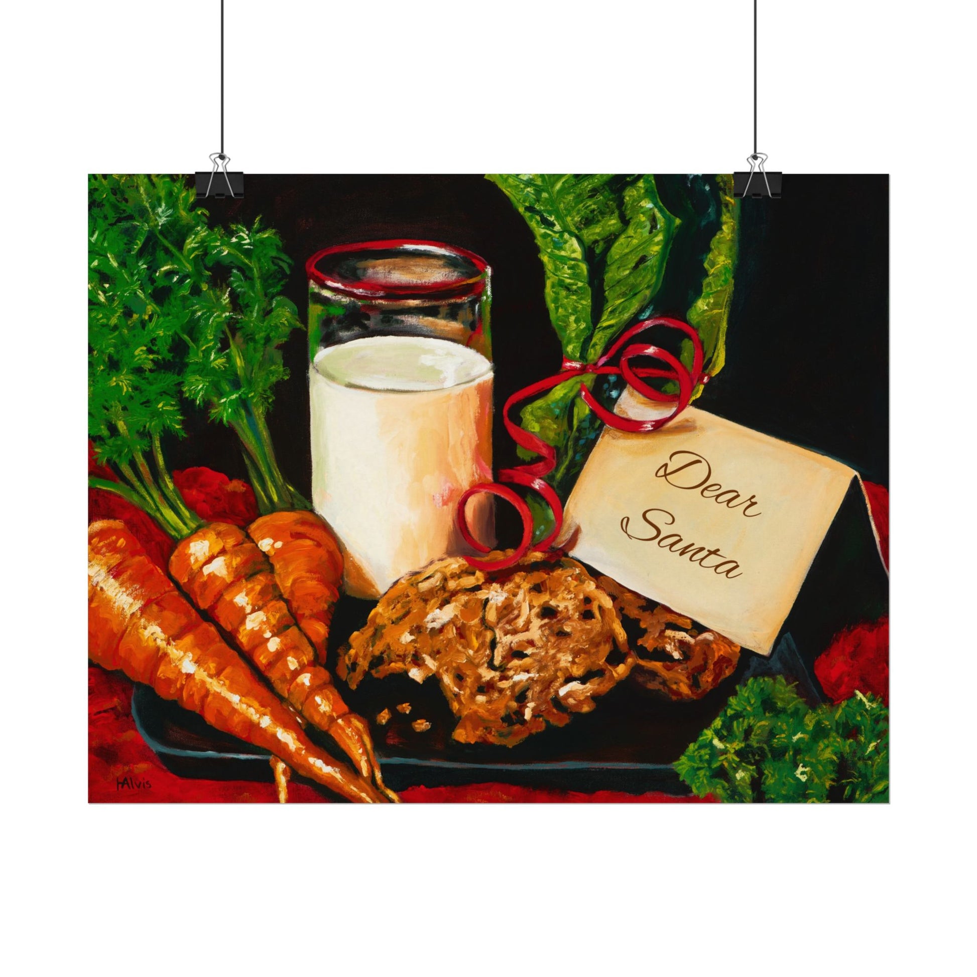 Christmas Milk & Cookies — Watercolor Paper