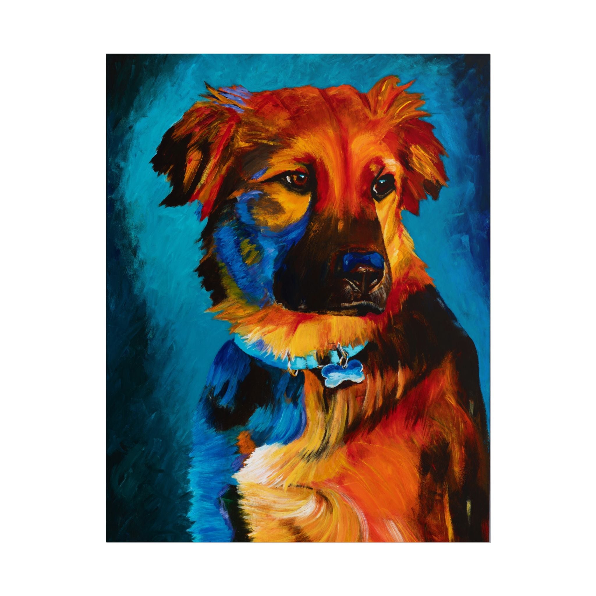 Golden Hour Shepherd — Rolled Poster