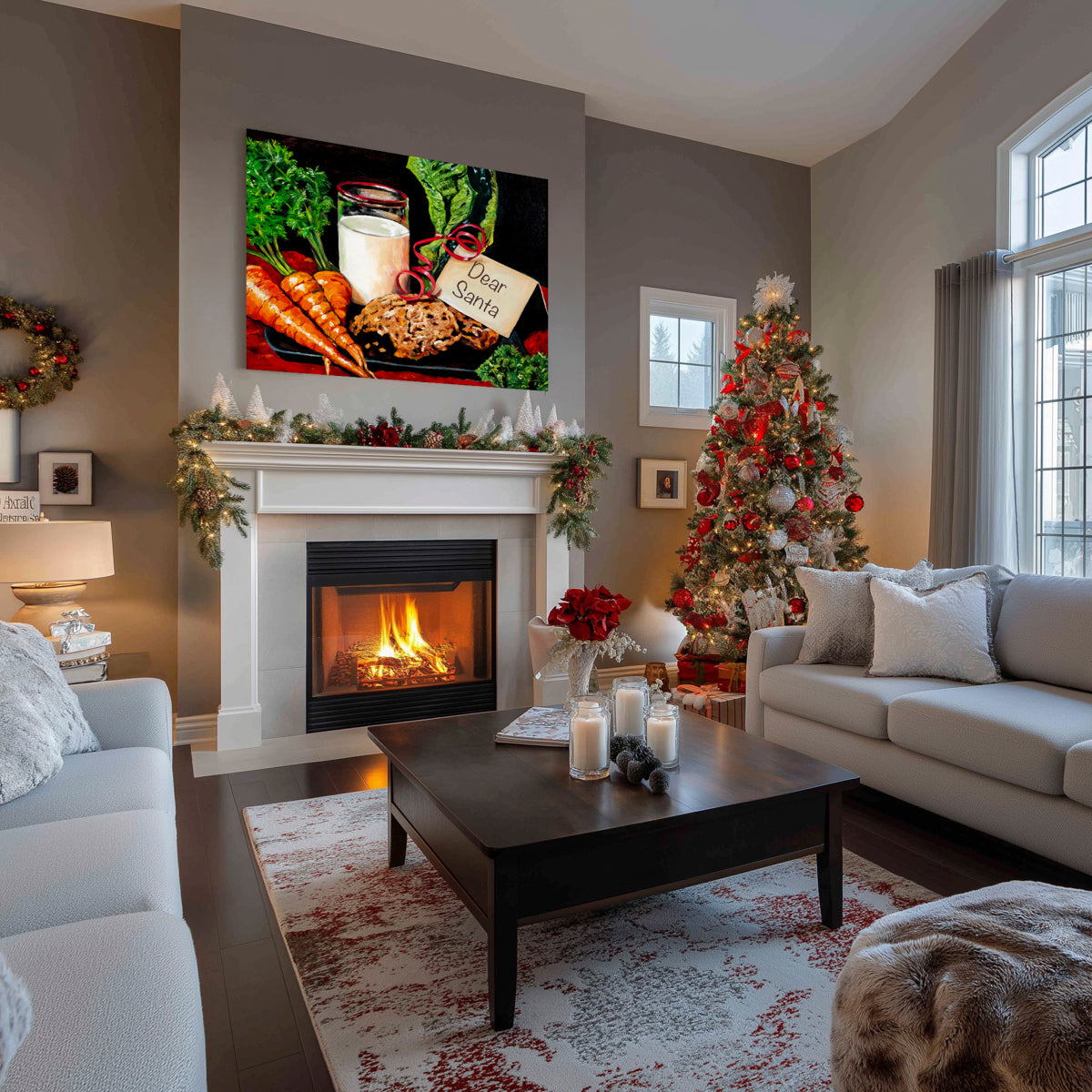 Christmas Milk & Cookies — Rolled Poster