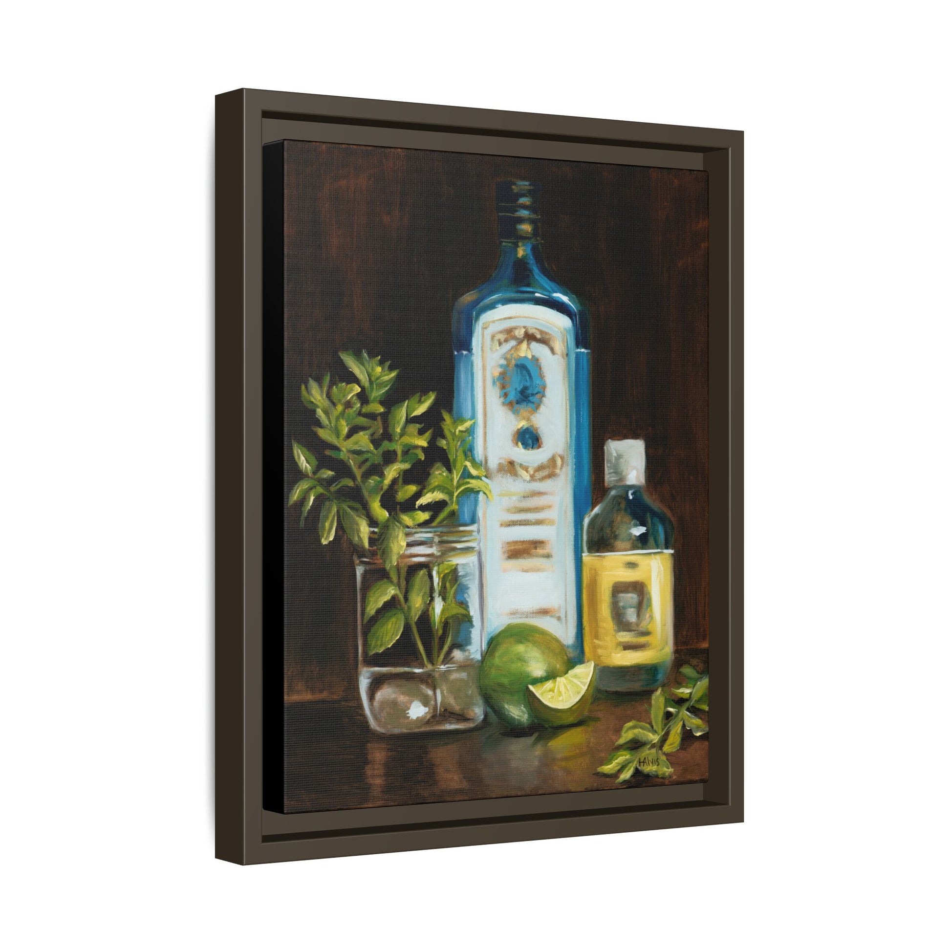 Gin & Tonic — Framed Canvas