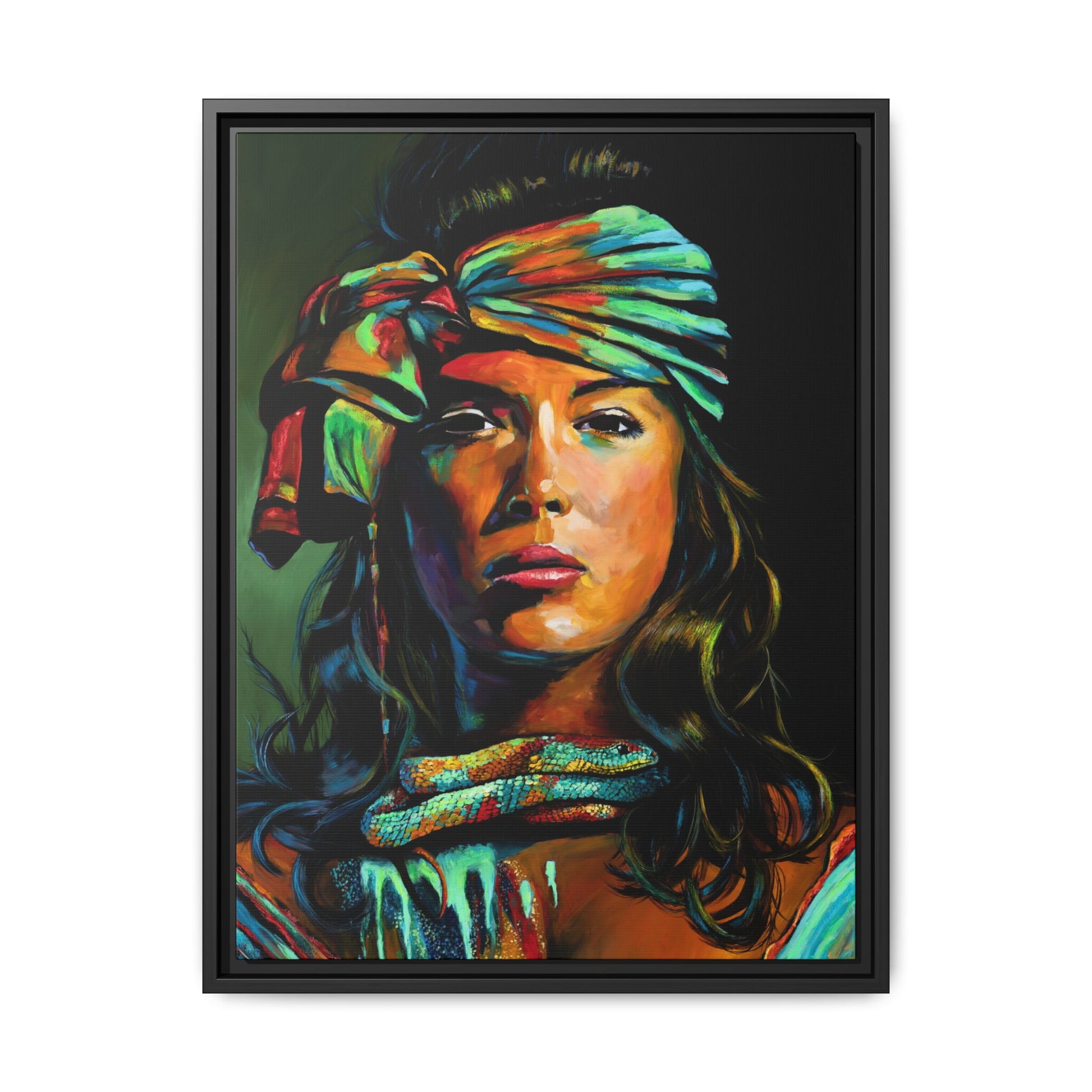 The Renewal "Fire Snake" — Framed Canvas