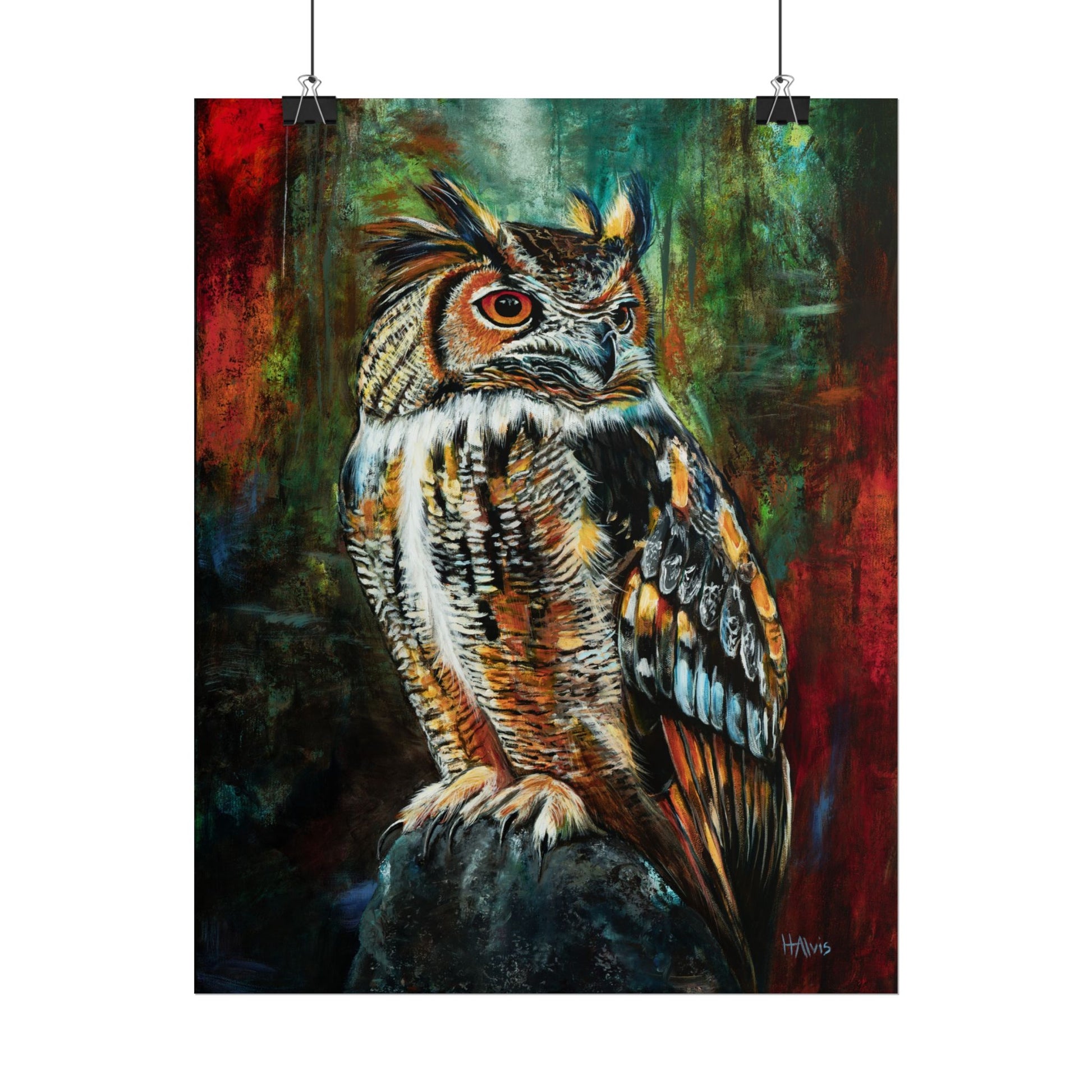 Great Horned Owl - Rolled Poster