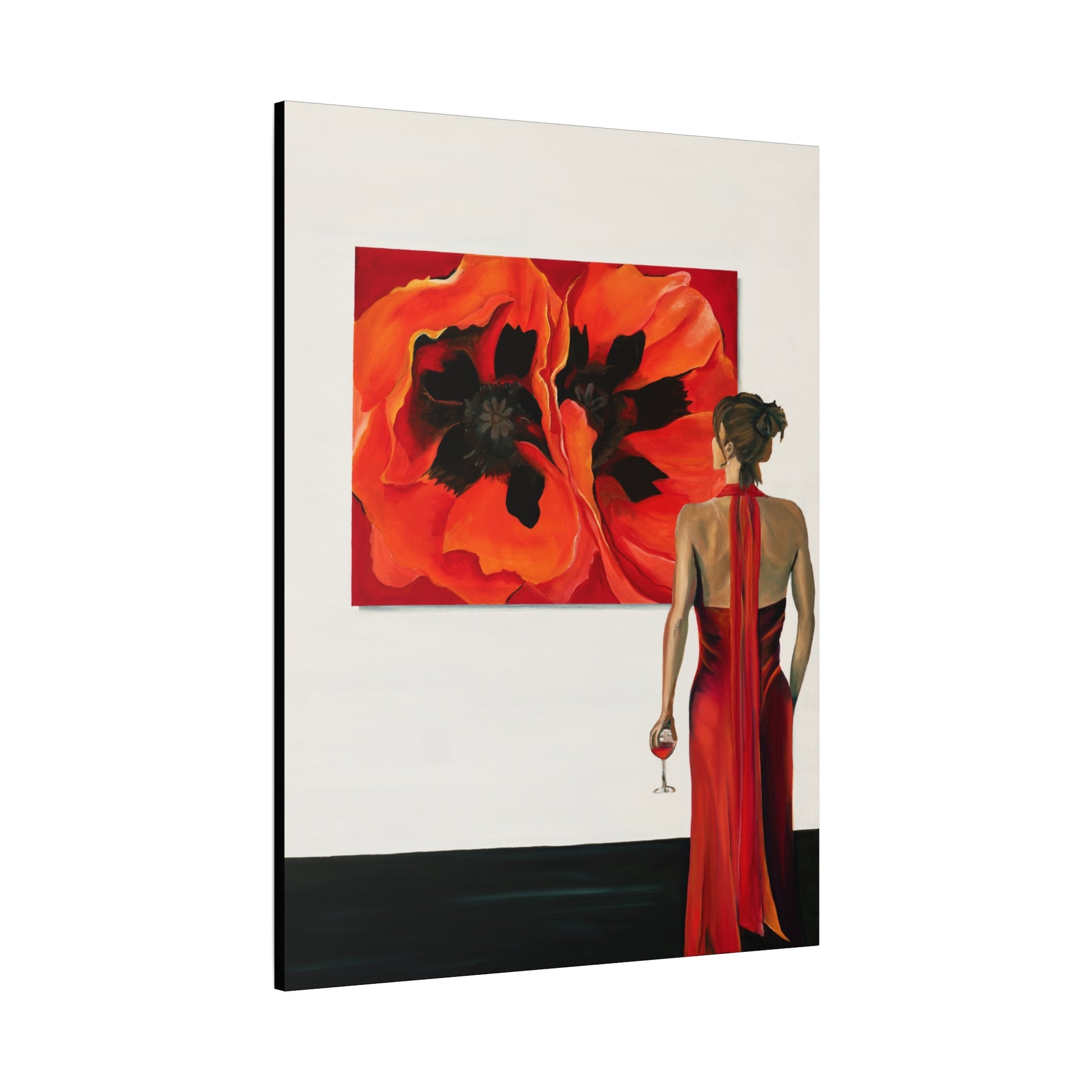 Lady in Red — Stretched Canvas