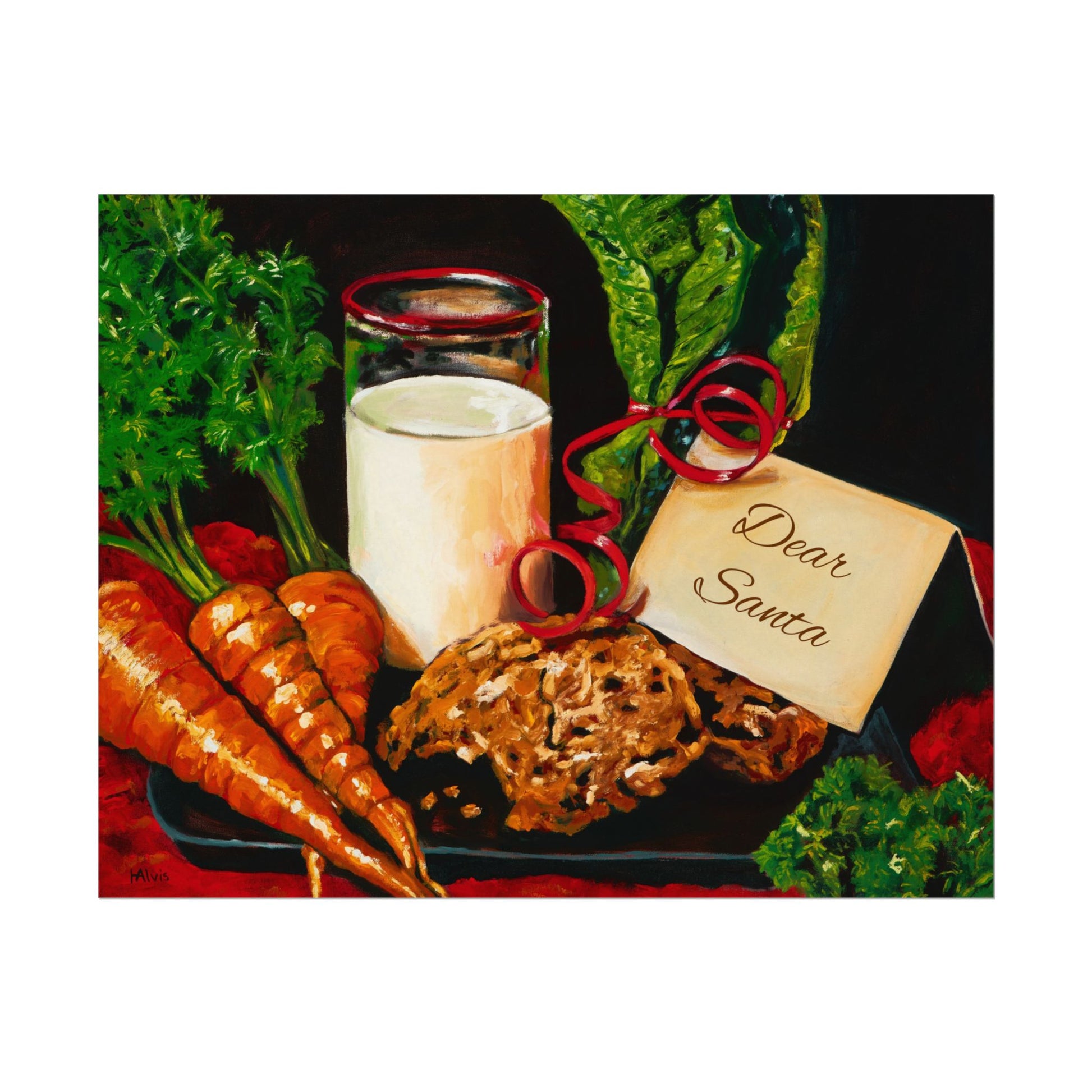 Christmas Milk & Cookies — Watercolor Paper