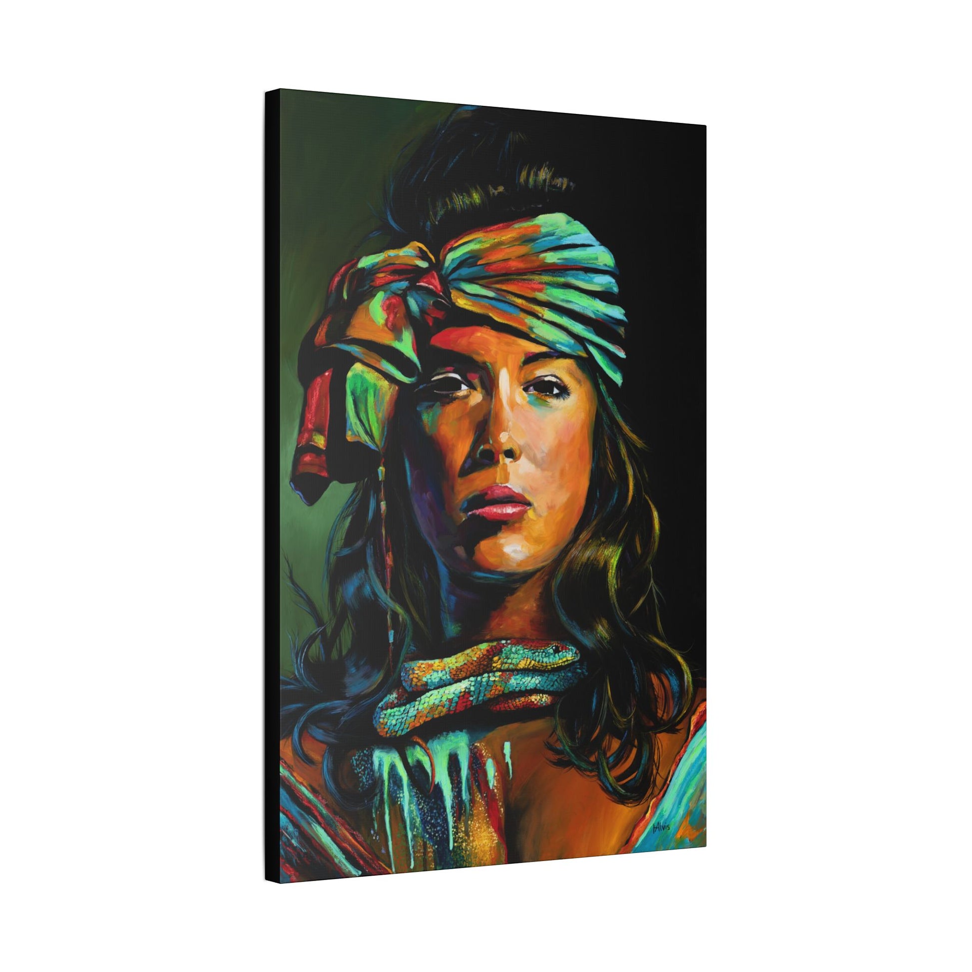 The Renewal "Fire Snake" — Stretched Canvas