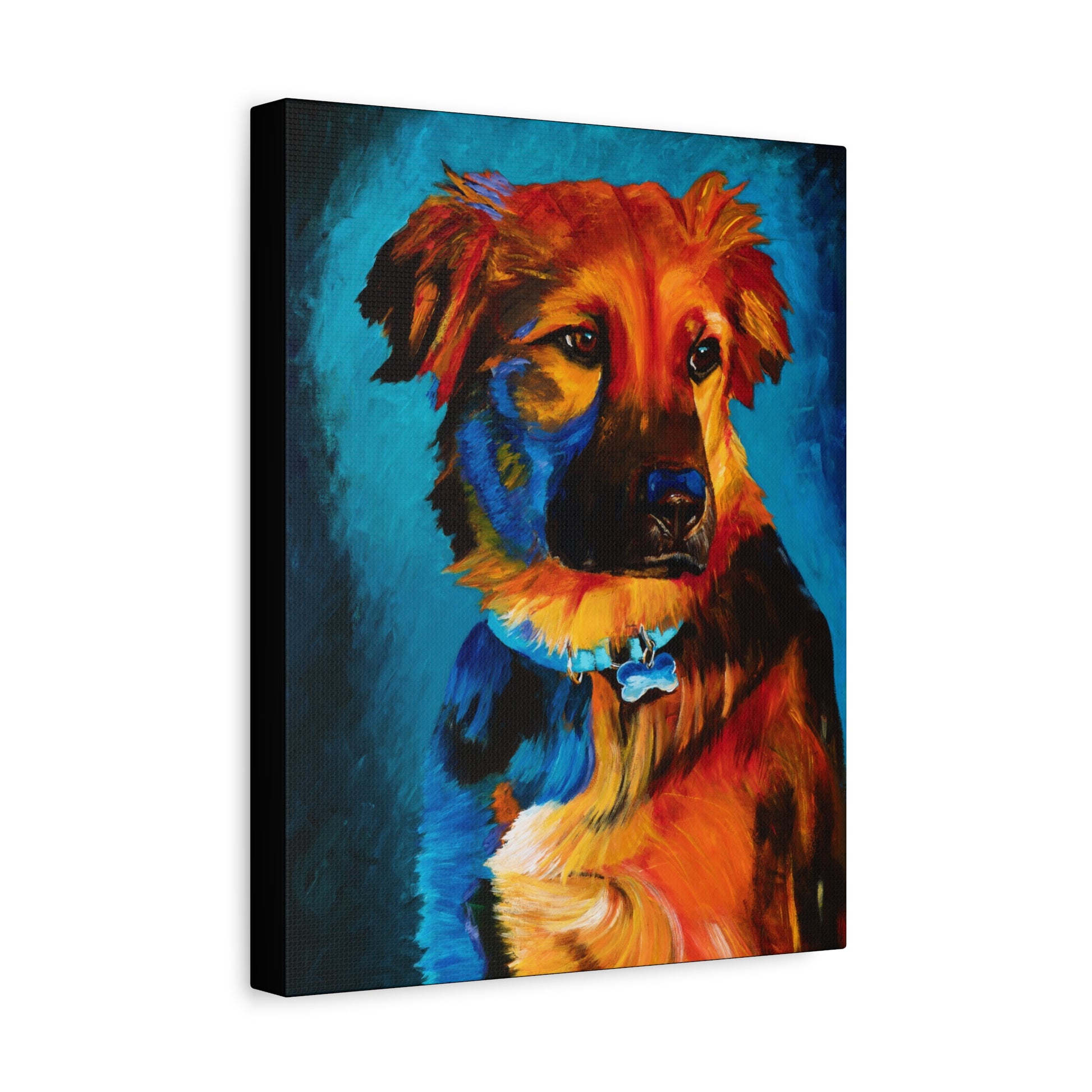 Golden Hour Shepherd — Stretched Canvas