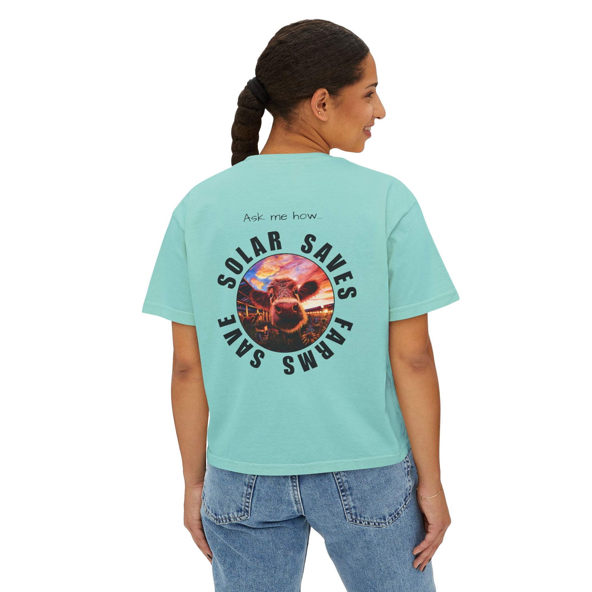 Solar Saves Farm — Women's Boxy Tee