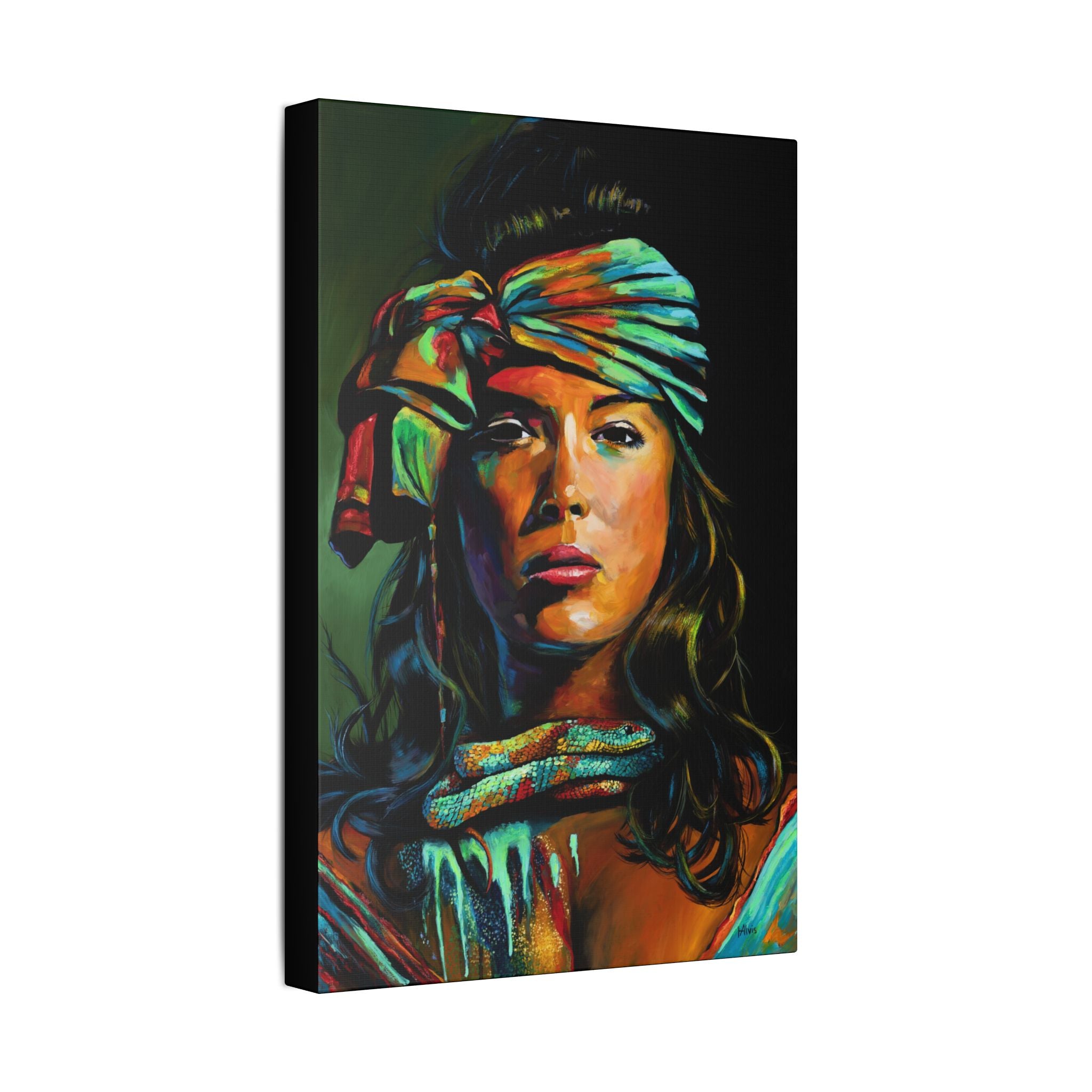 The Renewal "Fire Snake" — Stretched Canvas
