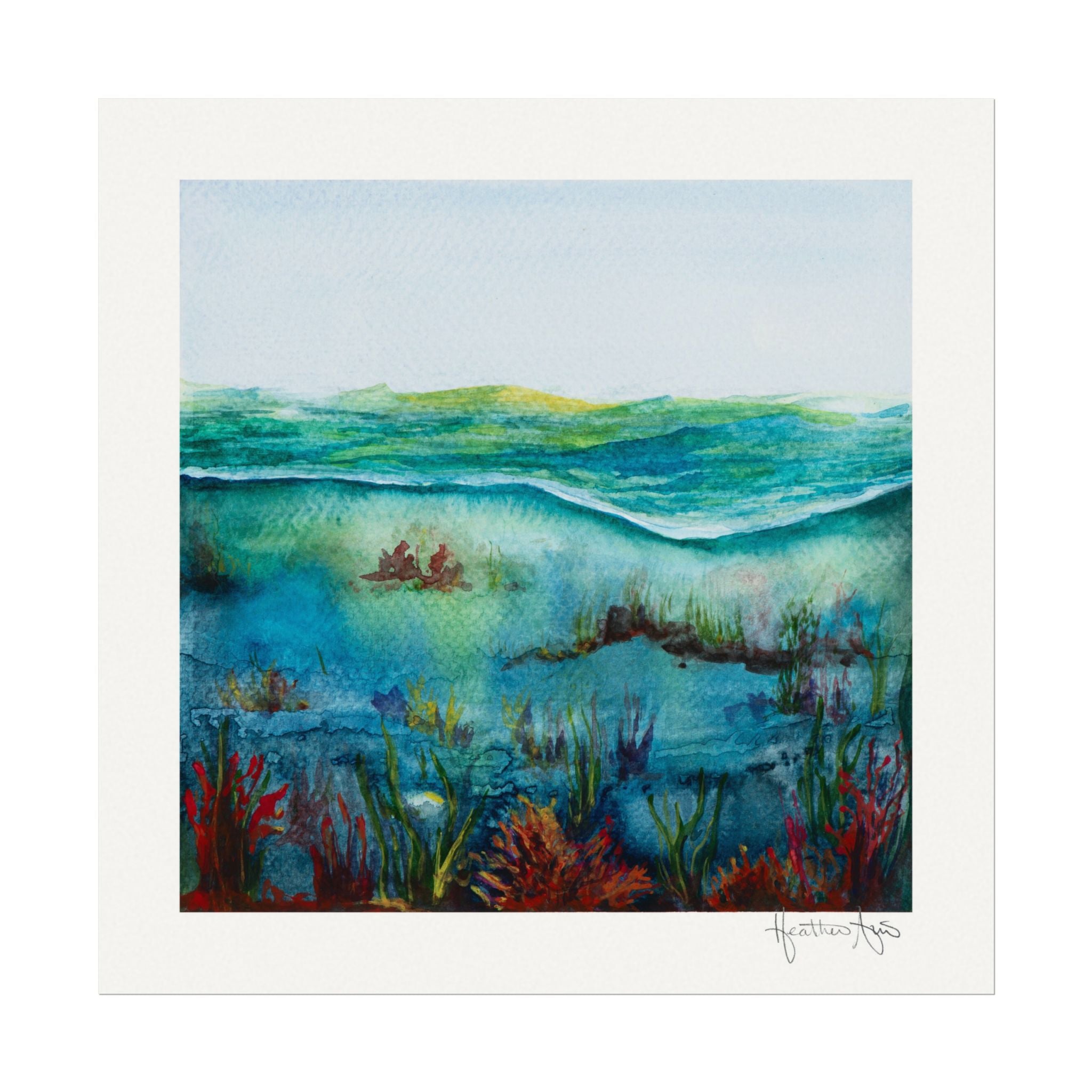 Underwater Oasis — Watercolor Paper