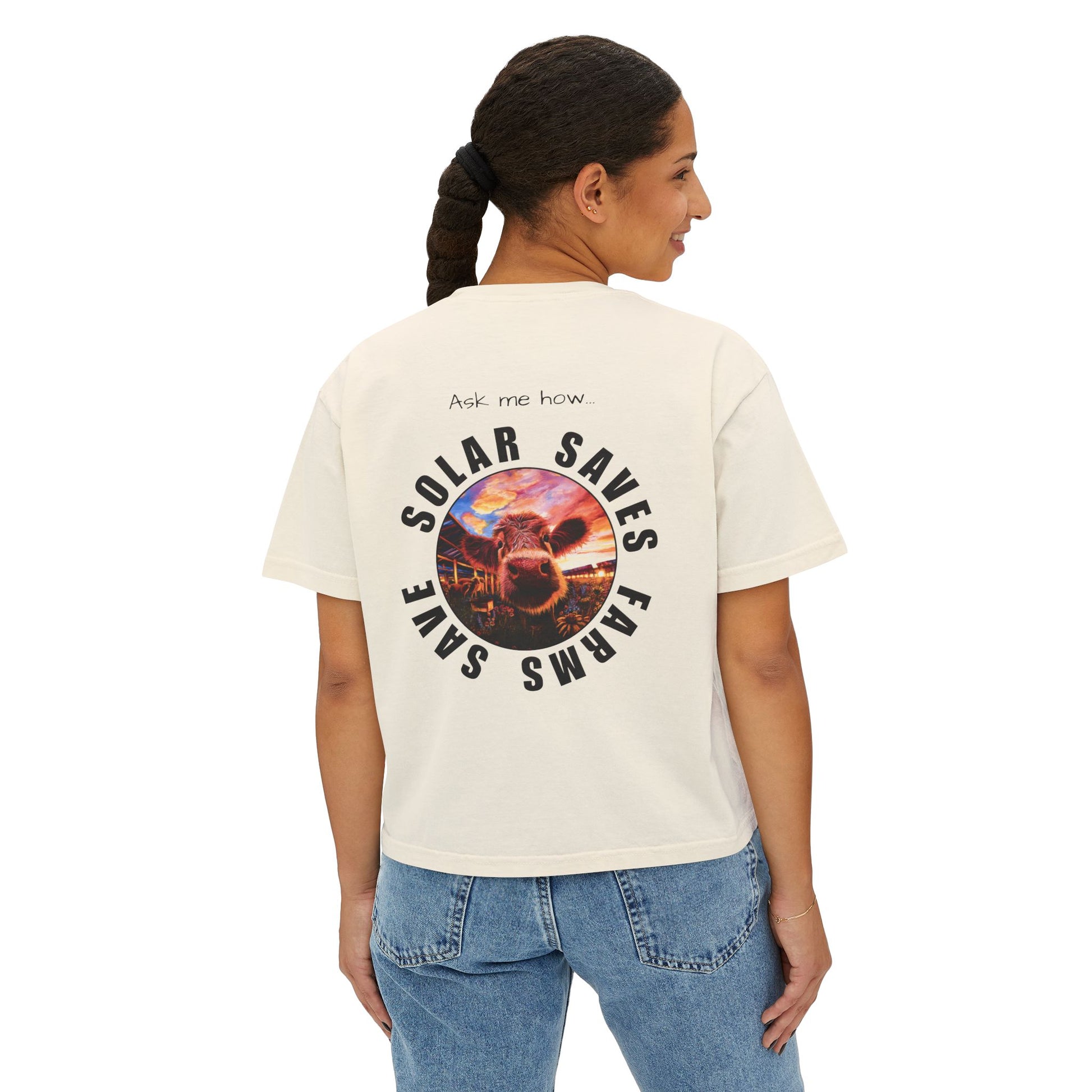 Solar Saves Farm — Women's Boxy Tee