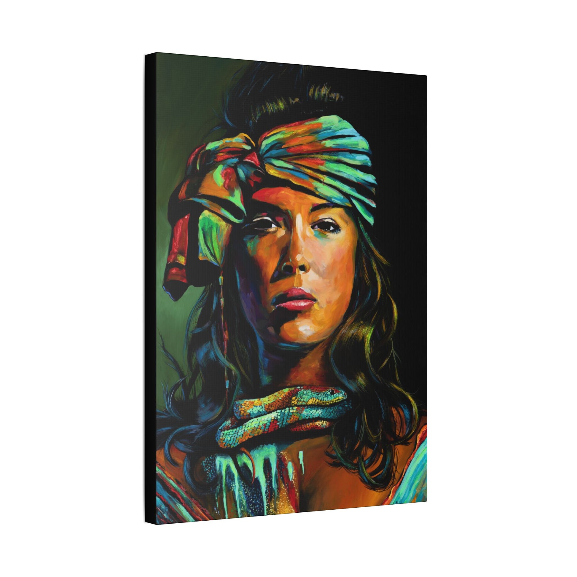 The Renewal "Fire Snake" — Stretched Canvas