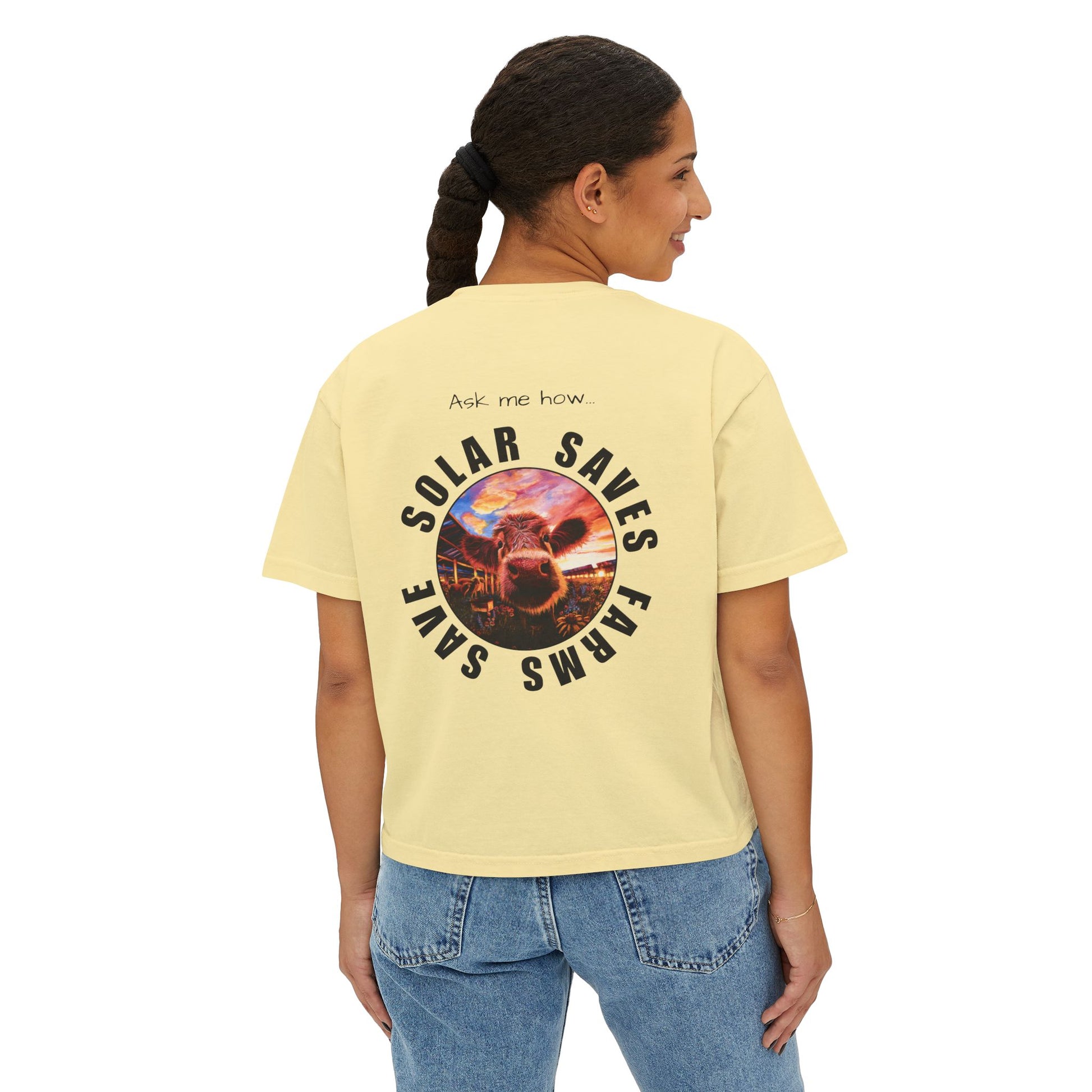 Solar Saves Farm — Women's Boxy Tee
