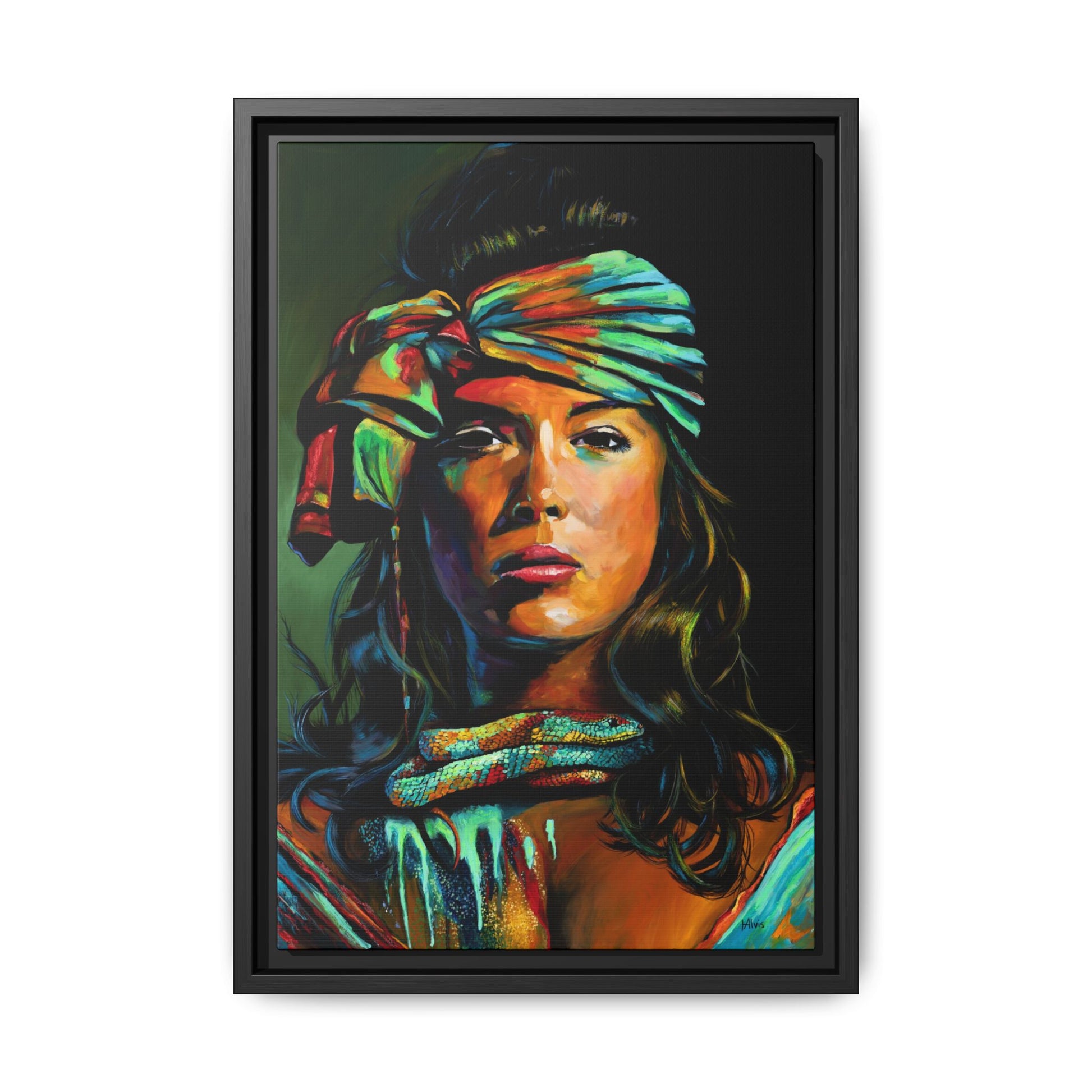 The Renewal "Fire Snake" — Framed Canvas