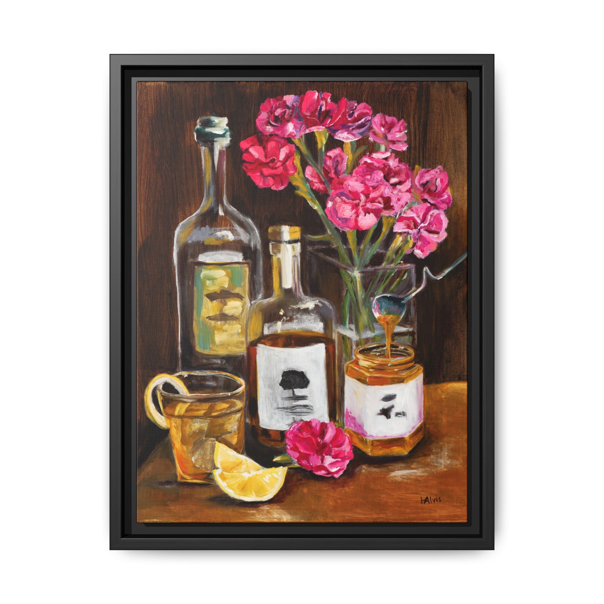 Whiskey Sour — Framed Canvas