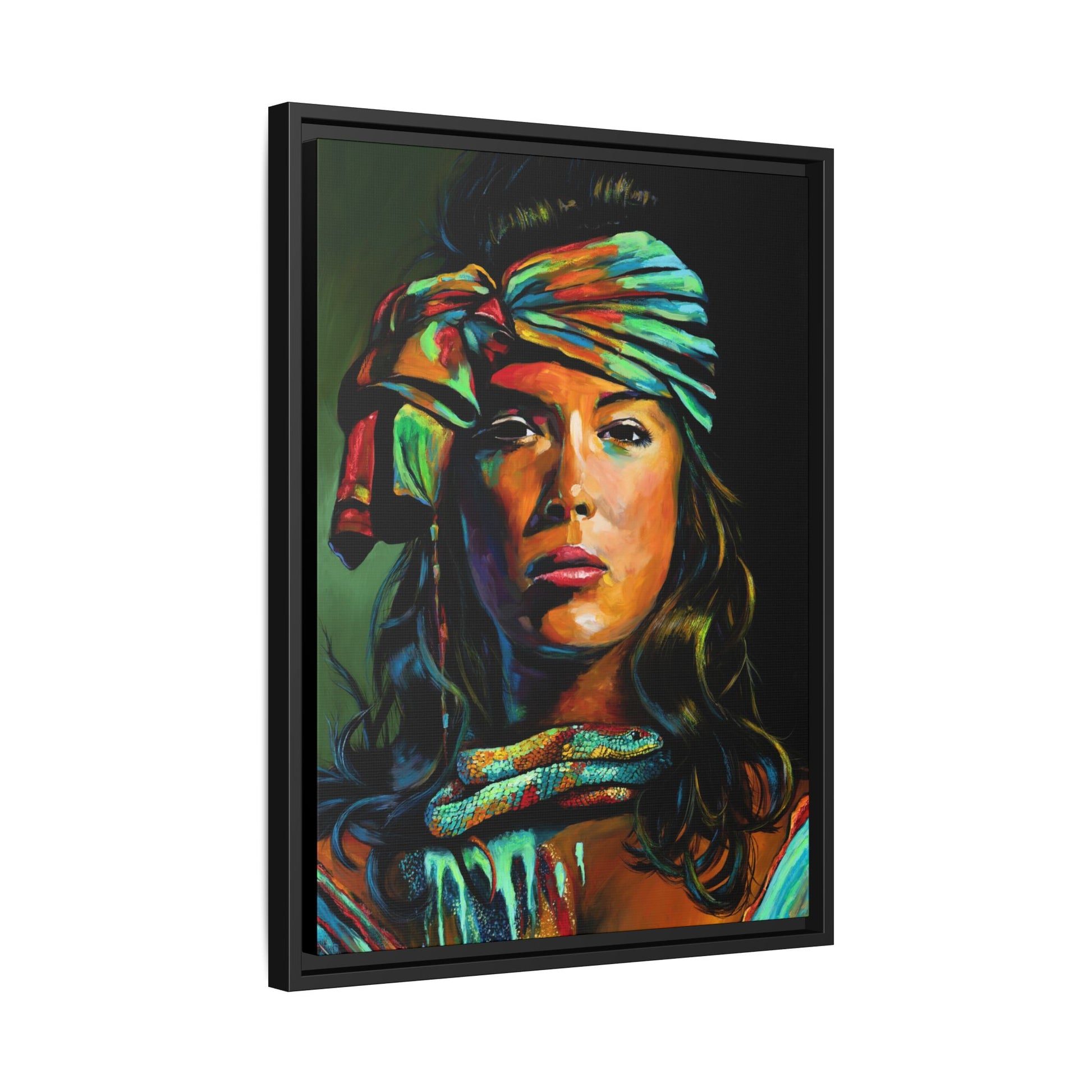 The Renewal "Fire Snake" — Framed Canvas