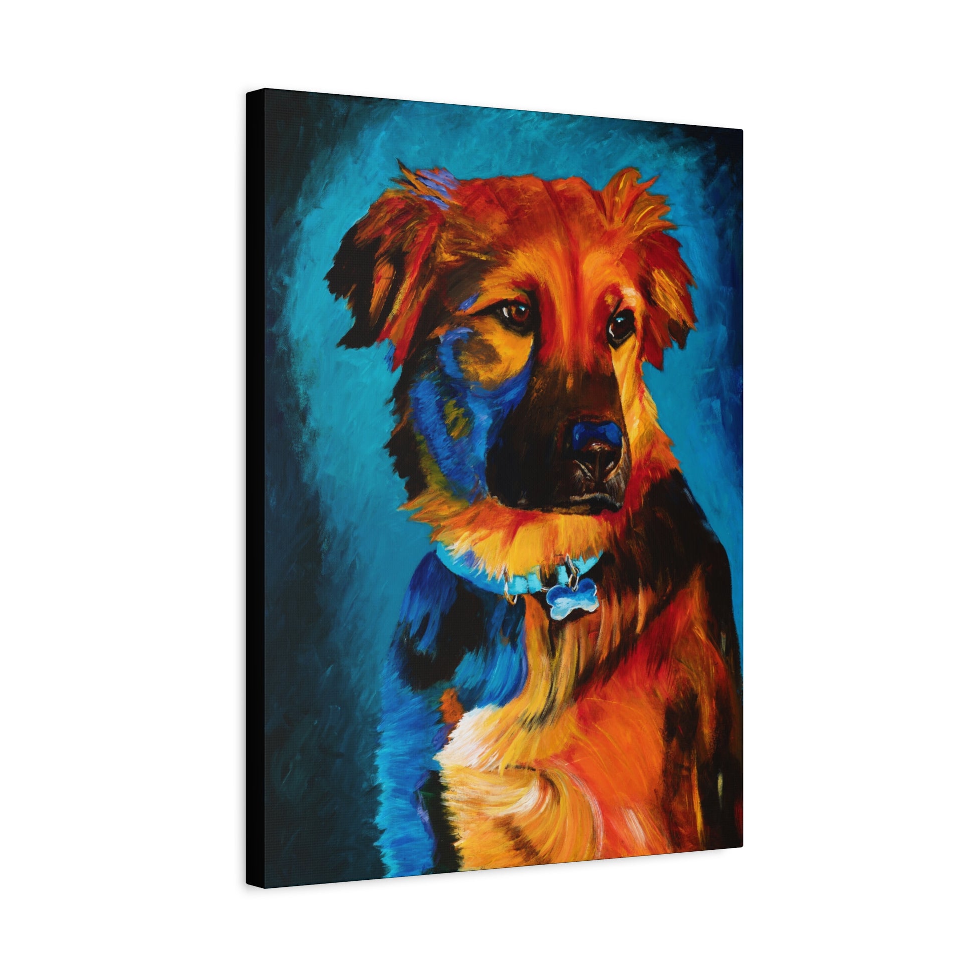 Golden Hour Shepherd — Stretched Canvas