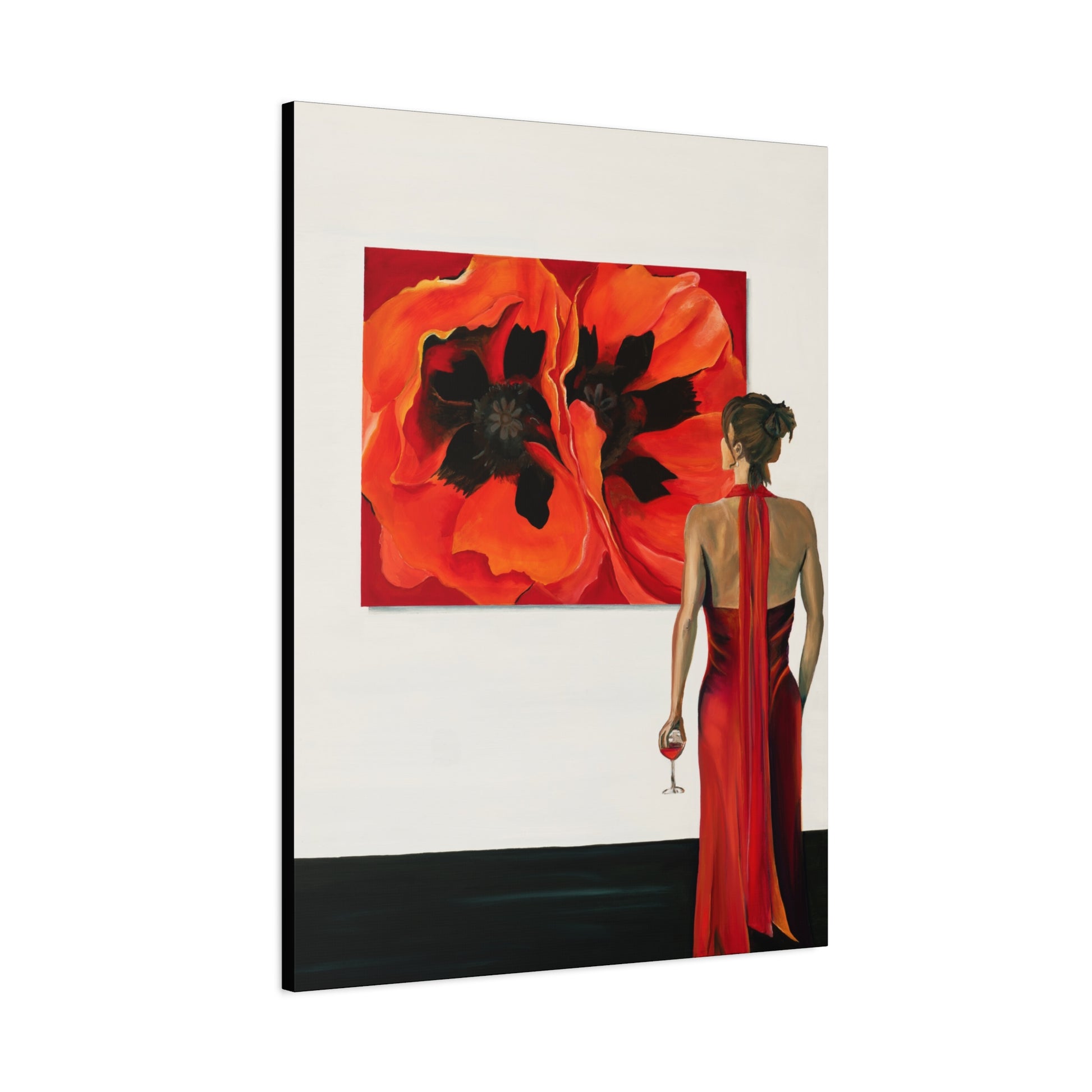 Lady in Red — Stretched Canvas