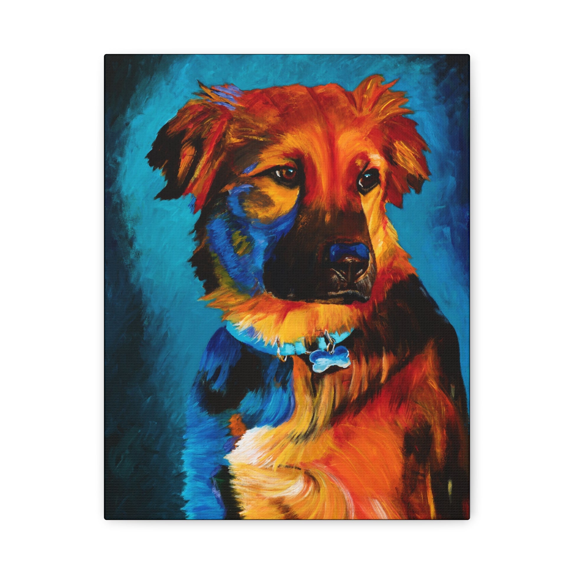 Golden Hour Shepherd — Stretched Canvas